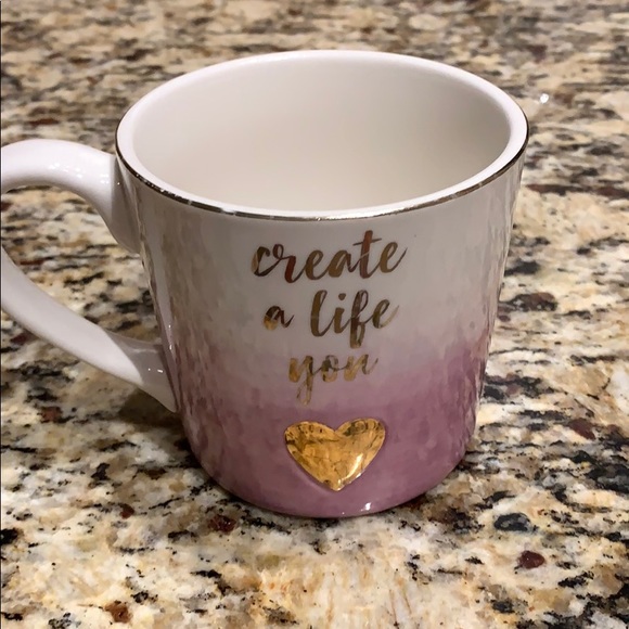 Cute large coffee mug. Create a life you ❤️ - Picture 3 of 5